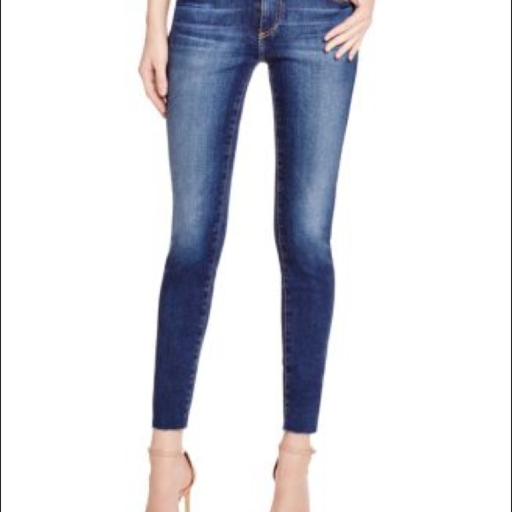 AG Adriana Goldschmied The Legging Ankle Super Skinny Raw Hem Jean 29